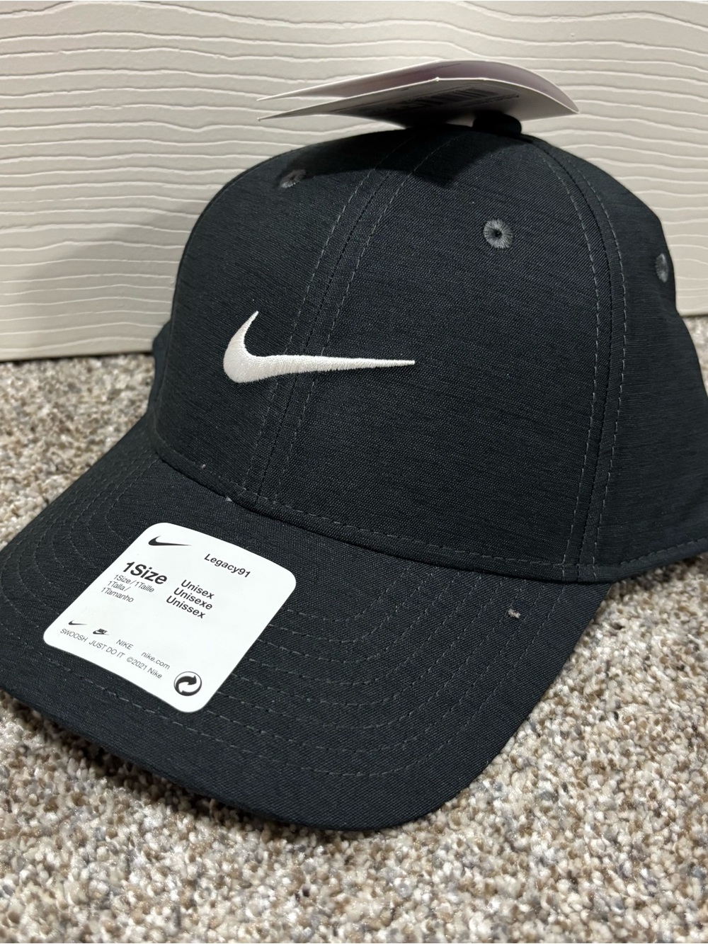 NIKE Dri-FIT Legacy91 Hat Cap Adjustable Grey NEW NWT